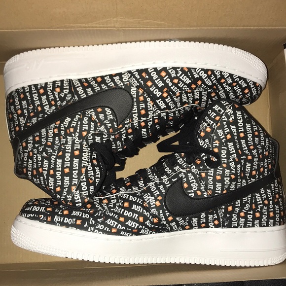 Nike Air Force “Just do it” High Black